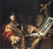 Sir Godfrey Kneller Portrait of the Artist oil painting